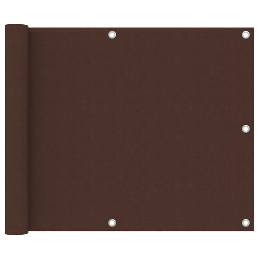 Berkfield Balcony Screen Brown 75x300 cm Oxford Fabric