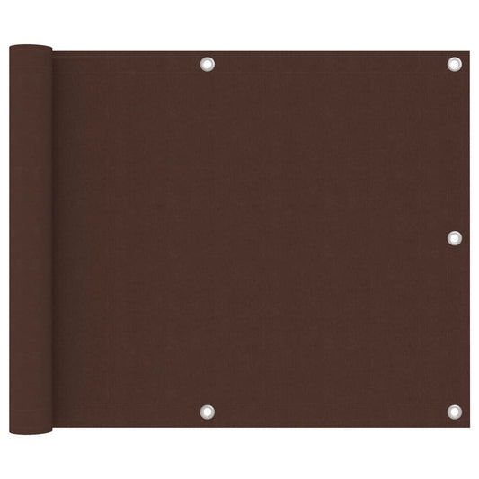 Berkfield Balcony Screen Brown 75x400 cm Oxford Fabric