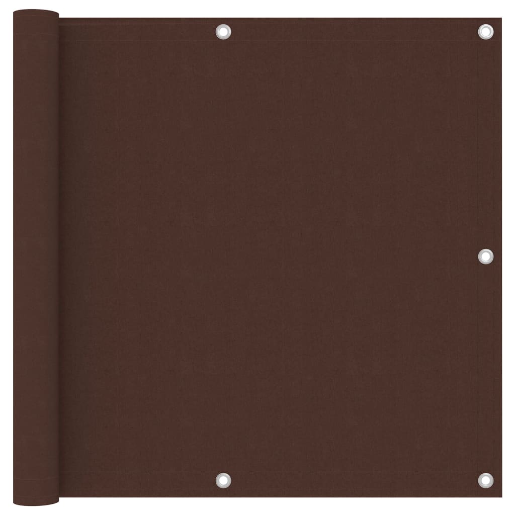 Berkfield Balcony Screen Brown 90x300 cm Oxford Fabric