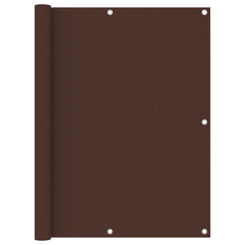 Berkfield Balcony Screen Brown 120x600 cm Oxford Fabric