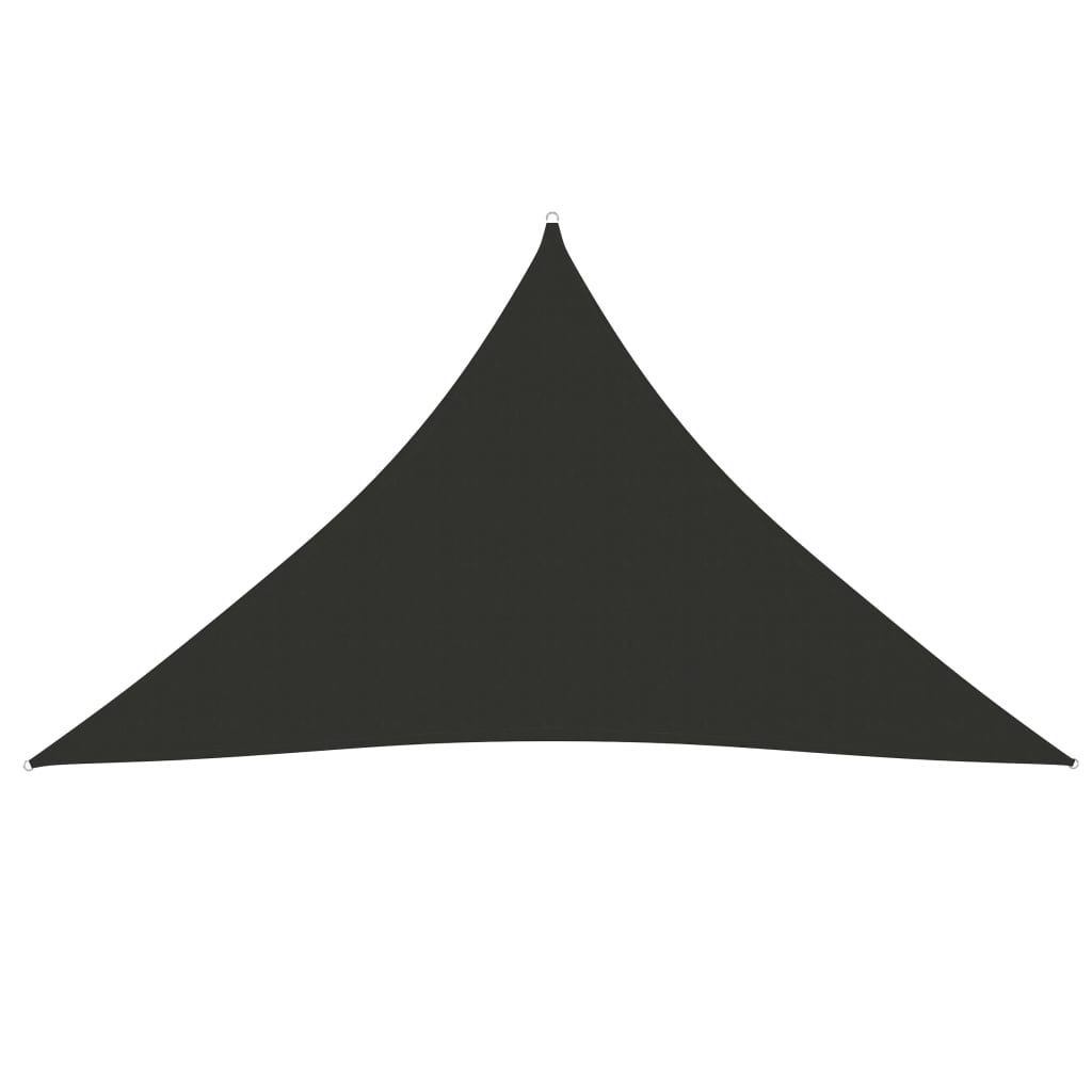 Berkfield Sunshade Sail Oxford Fabric Triangular 3.5x3.5x4.9 m Anthracite