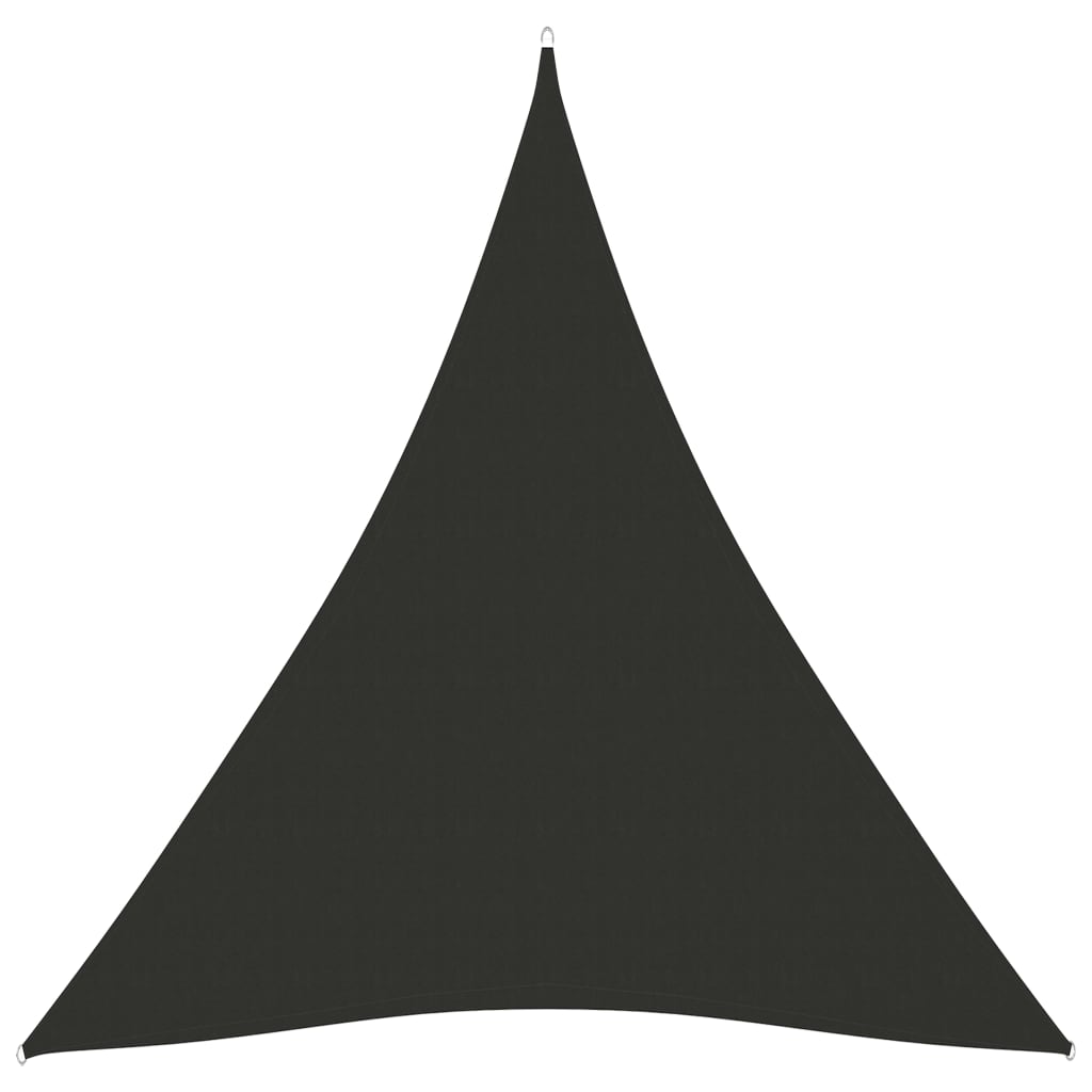 Berkfield Sunshade Sail Oxford Fabric Triangular 5x7x7 m Anthracite