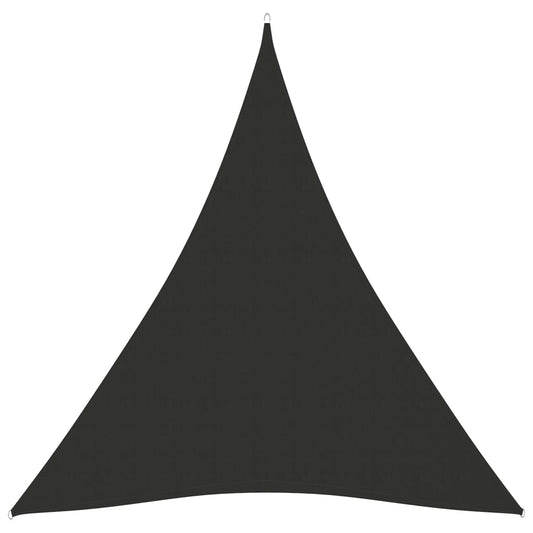 Berkfield Sunshade Sail Oxford Fabric Triangular 5x7x7 m Anthracite