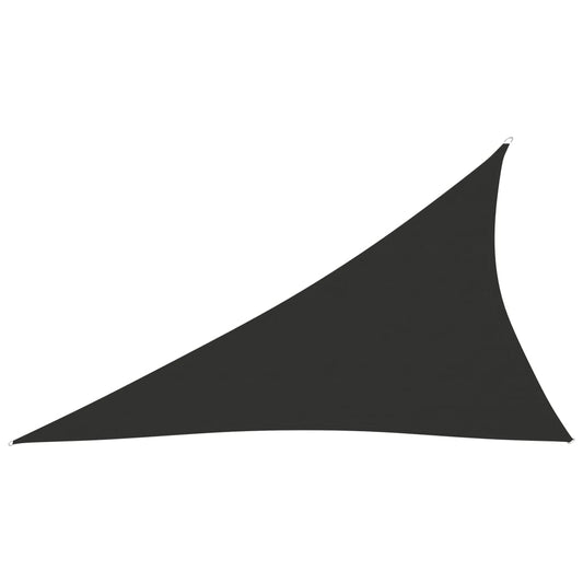 Berkfield Sunshade Sail Oxford Fabric Triangular 4x5x6.4 m Anthracite