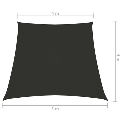 Berkfield Sunshade Sail Oxford Fabric Trapezium 4/5x4 m Anthracite
