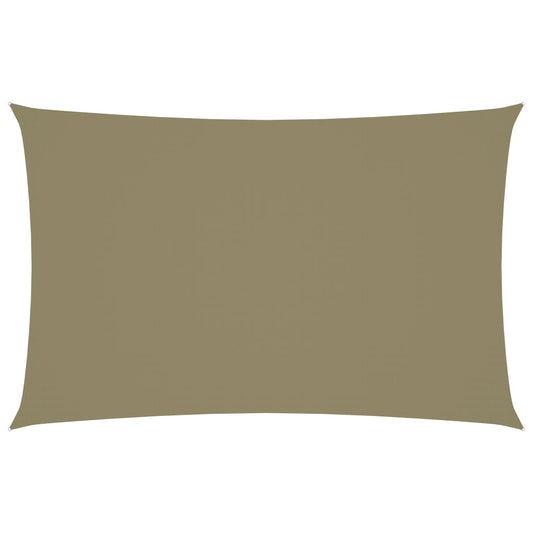Berkfield Sunshade Sail Oxford Fabric Rectangular 2x5 m Beige