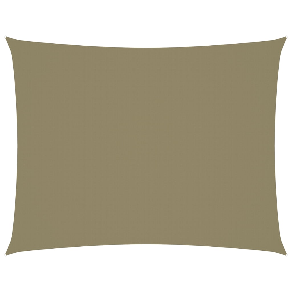 Berkfield Sunshade Sail Oxford Fabric Rectangular 5x7 m Beige