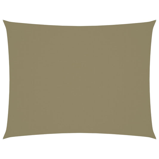 Berkfield Sunshade Sail Oxford Fabric Rectangular 6x8 m Beige