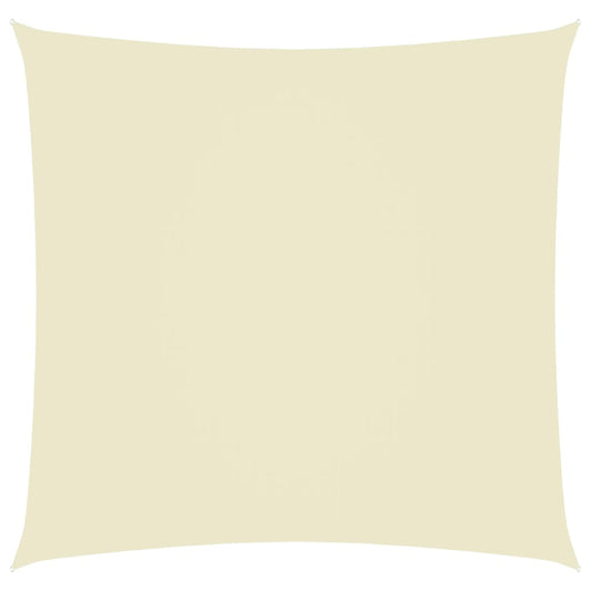 Berkfield Sunshade Sail Oxford Fabric Square 4x4 m Cream