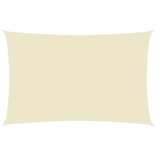 Berkfield Sunshade Sail Oxford Fabric Rectangular 2x5 m Cream