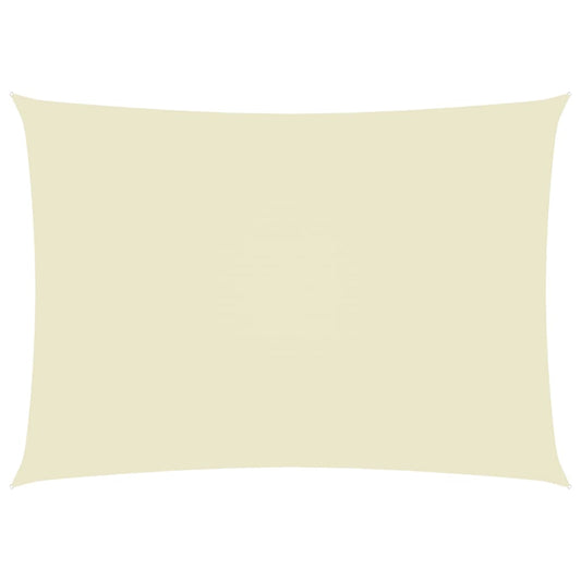 Berkfield Sunshade Sail Oxford Fabric Rectangular 3x4.5 m Cream