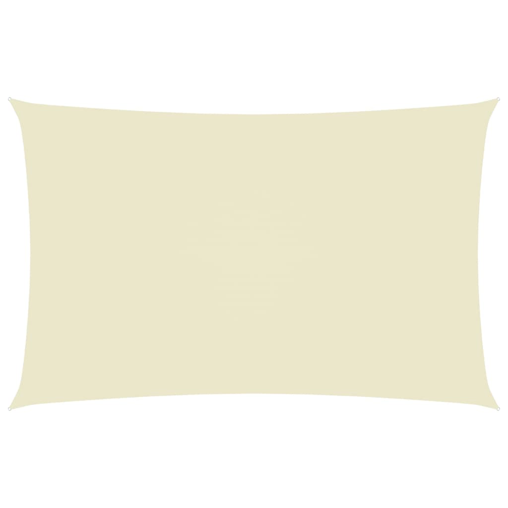 Berkfield Sunshade Sail Oxford Fabric Rectangular 5x8 m Cream