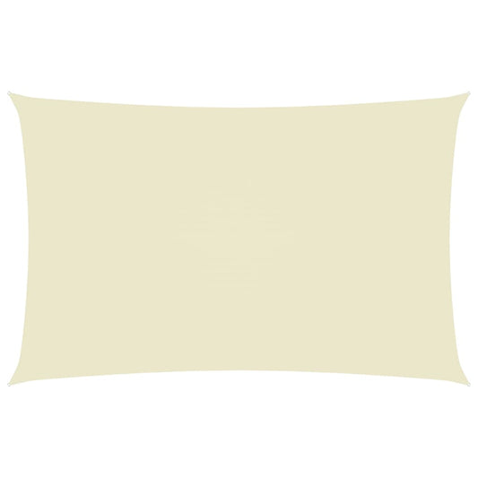Berkfield Sunshade Sail Oxford Fabric Rectangular 5x8 m Cream