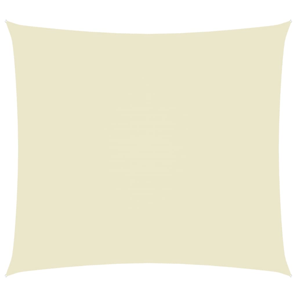 Berkfield Sunshade Sail Oxford Fabric Rectangular 6x7 m Cream