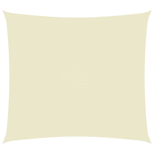 Berkfield Sunshade Sail Oxford Fabric Rectangular 6x7 m Cream