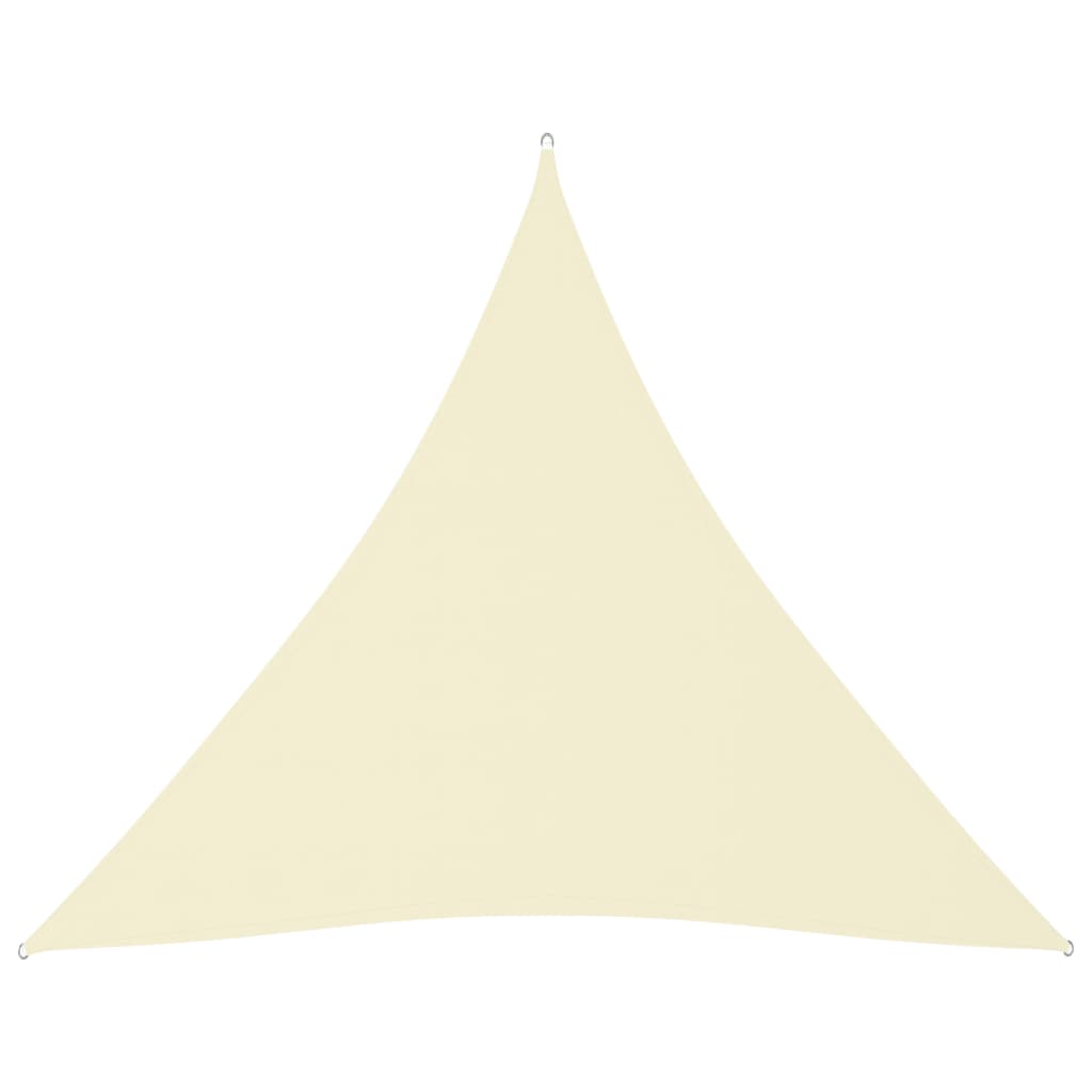 Berkfield Sunshade Sail Oxford Fabric Triangular 3x3x3 m Cream