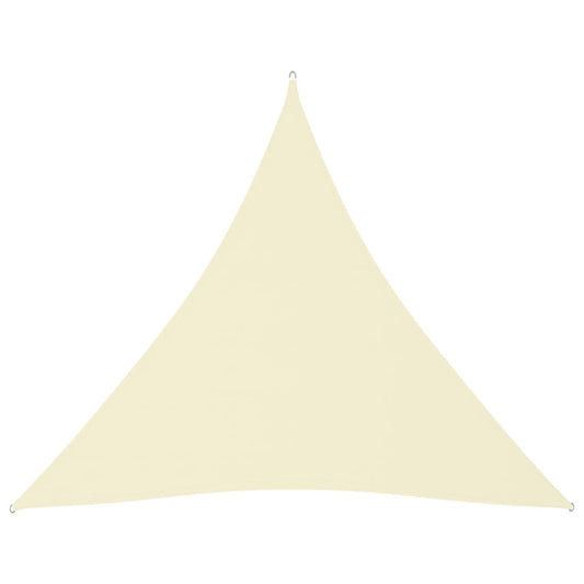 Berkfield Sunshade Sail Oxford Fabric Triangular 3x3x3 m Cream