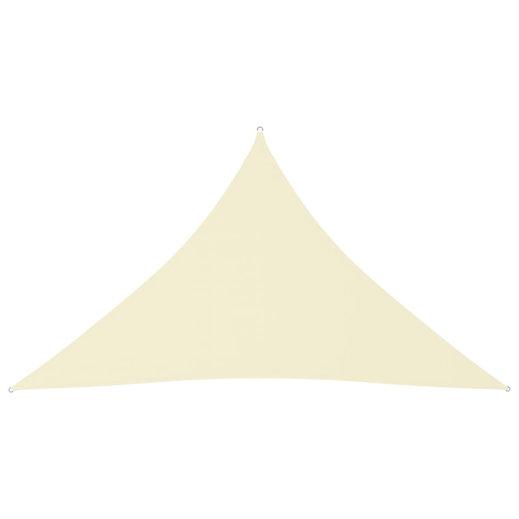Berkfield Sunshade Sail Oxford Fabric Triangular 4x4x5.8 m Cream