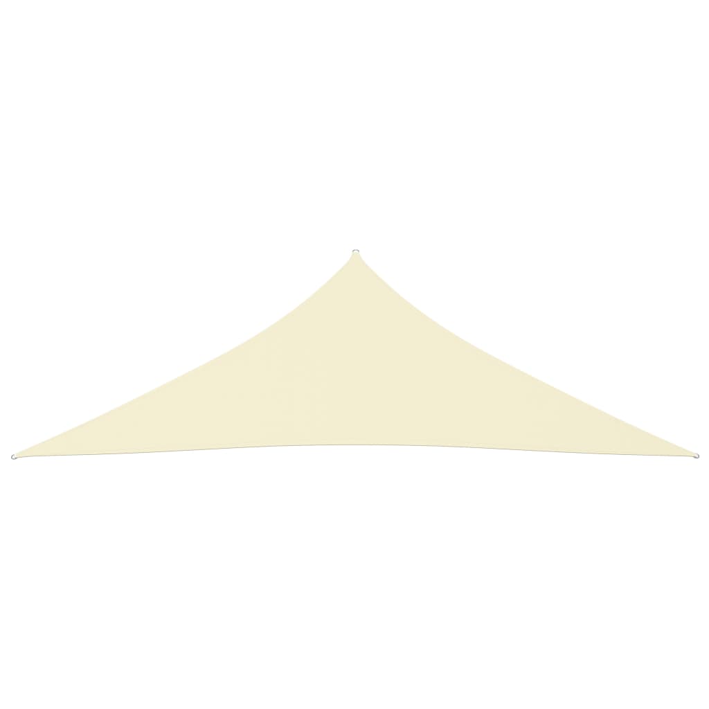 Berkfield Sunshade Sail Oxford Fabric Triangular 4x4x5.8 m Cream