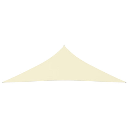Berkfield Sunshade Sail Oxford Fabric Triangular 4x4x5.8 m Cream