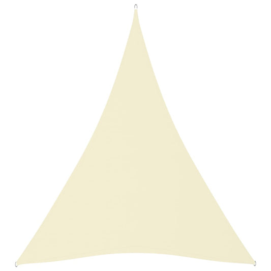 Berkfield Sunshade Sail Oxford Fabric Triangular 5x7x7 m Cream