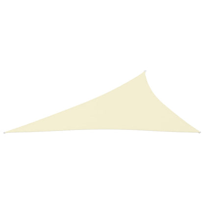 Berkfield Sunshade Sail Oxford Fabric Triangular 4x5x6.4 m Cream