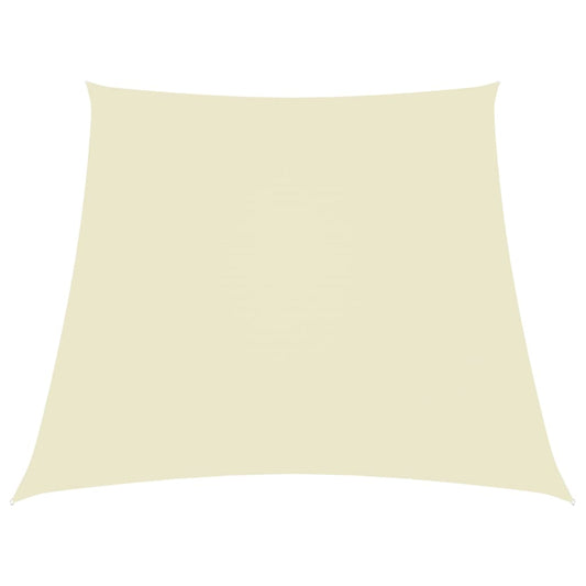 Berkfield Sunshade Sail Oxford Fabric Trapezium 4/5x4 m Cream