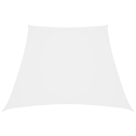 Berkfield Sunshade Sail Oxford Fabric Trapezium 4/5x4 m White