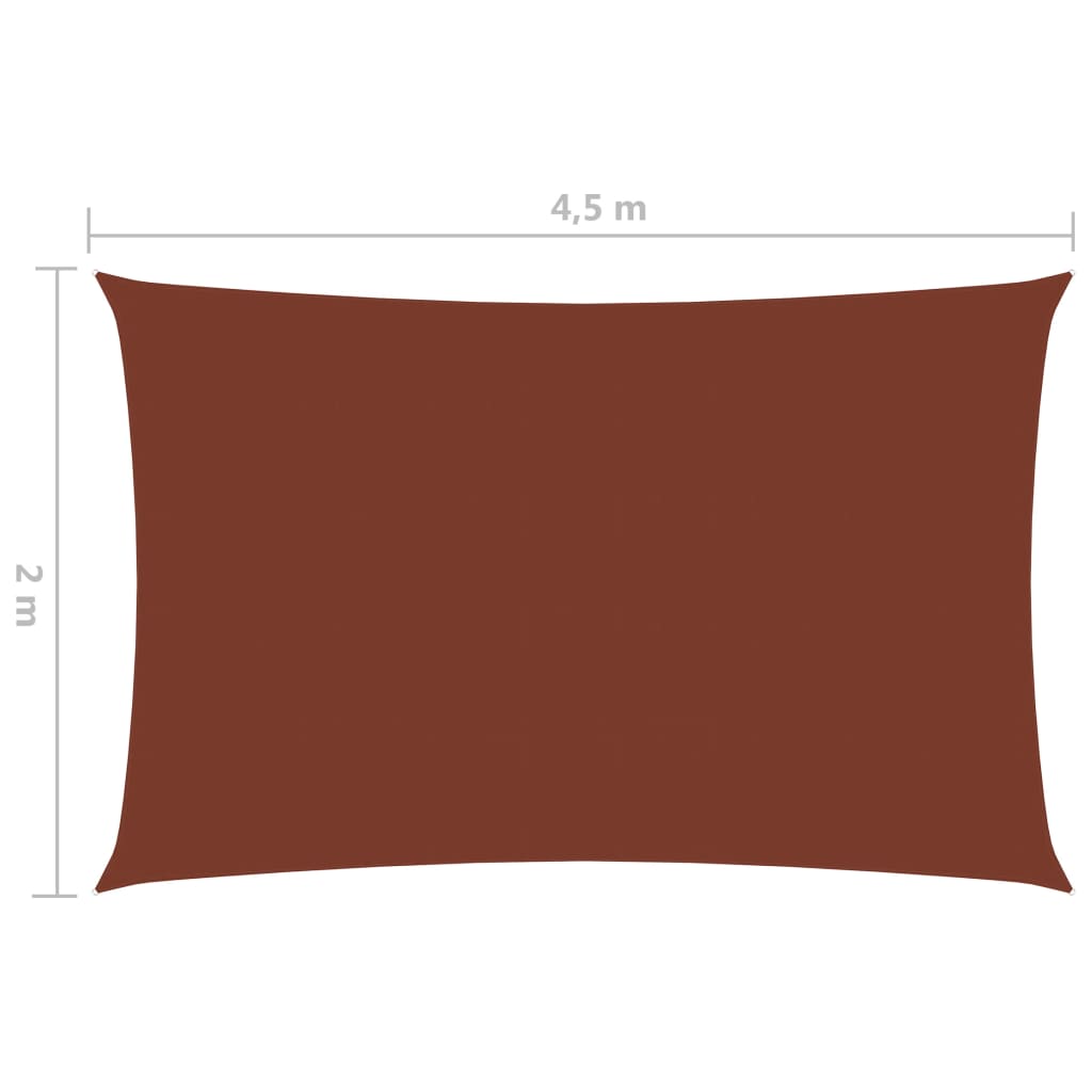 Berkfield Sunshade Sail Oxford Fabric Rectangular 2x4.5 m Terracotta