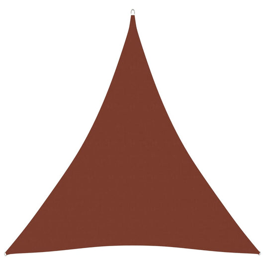 Berkfield Sunshade Sail Oxford Fabric Triangular 3x3x3 m Terracotta