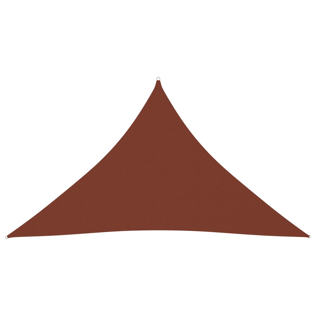 Berkfield Sunshade Sail Oxford Fabric Triangular 3x3x4.24 m Terracotta