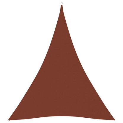 Berkfield Sunshade Sail Oxford Fabric Triangular 3x4x4 m Terracotta
