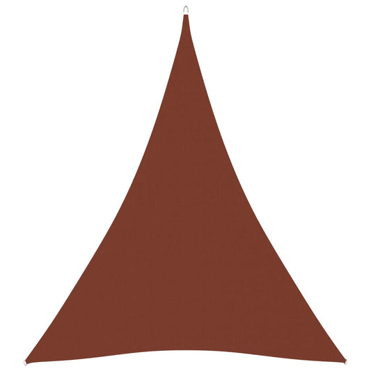 Berkfield Sunshade Sail Oxford Fabric Triangular 3x4x4 m Terracotta
