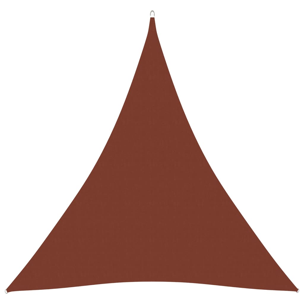 Berkfield Sunshade Sail Oxford Fabric Triangular 4x4x4 m Terracotta
