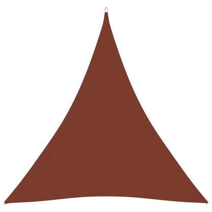 Berkfield Sunshade Sail Oxford Fabric Triangular 4x4x4 m Terracotta