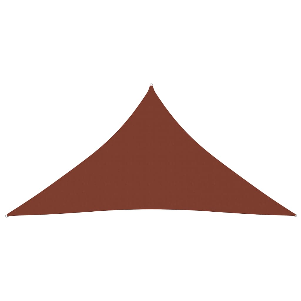 Berkfield Sunshade Sail Oxford Fabric Triangular 4x4x4 m Terracotta