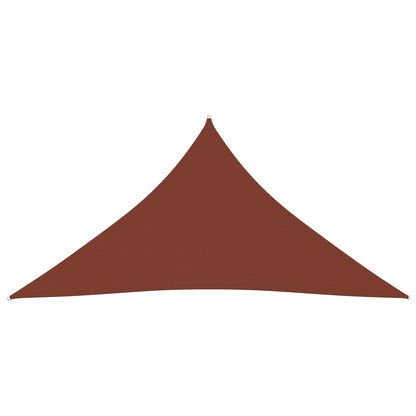 Berkfield Sunshade Sail Oxford Fabric Triangular 4x4x4 m Terracotta