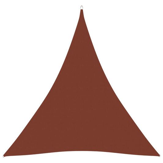 Berkfield Sunshade Sail Oxford Fabric Triangular 4.5x4.5x4.5 m Terracotta