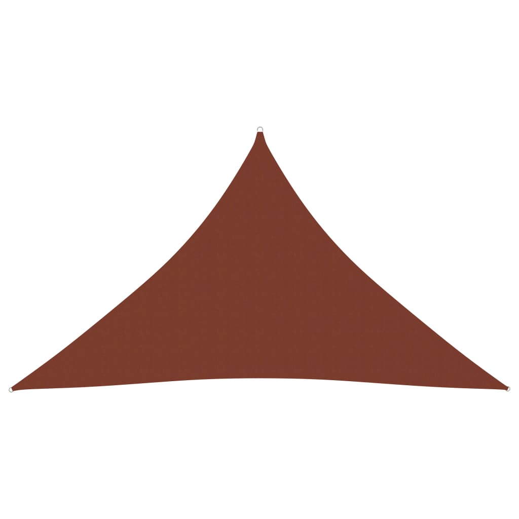 Berkfield Sunshade Sail Oxford Fabric Triangular 5x5x6 m Terracotta