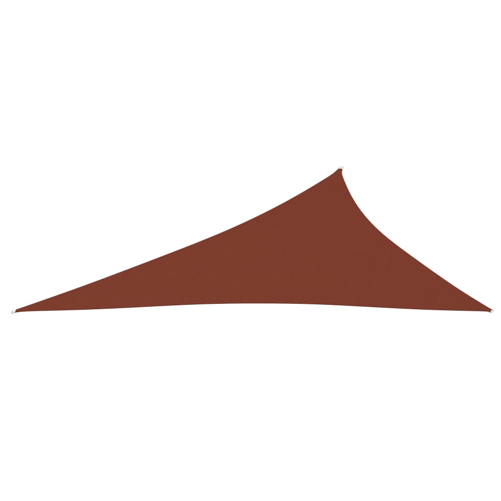 Berkfield Sunshade Sail Oxford Fabric Triangular 4x5x6.4 m Terracotta