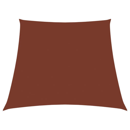 Berkfield Sunshade Sail Oxford Fabric Trapezium 3/5x4 m Terracotta