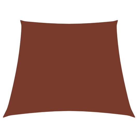 Berkfield Sunshade Sail Oxford Fabric Trapezium 4/5x4 m Terracotta