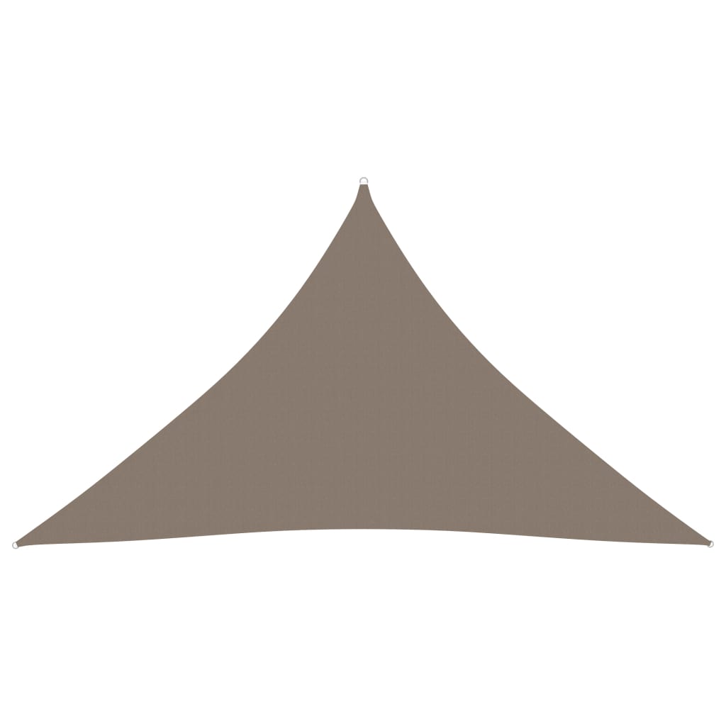 Berkfield Sunshade Sail Oxford Fabric Triangular 3.5x3.5x4.9 m Taupe