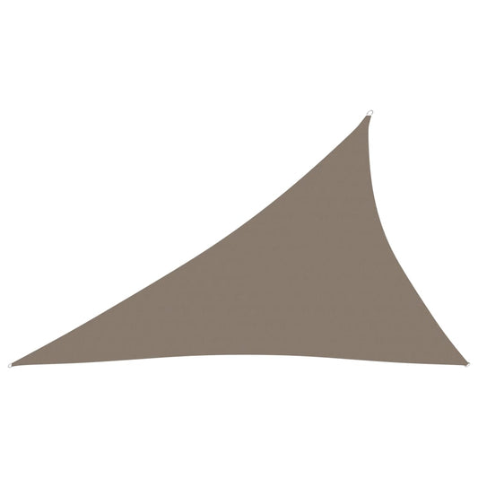 Berkfield Sunshade Sail Oxford Fabric Triangular 4x5x6.4 m Taupe