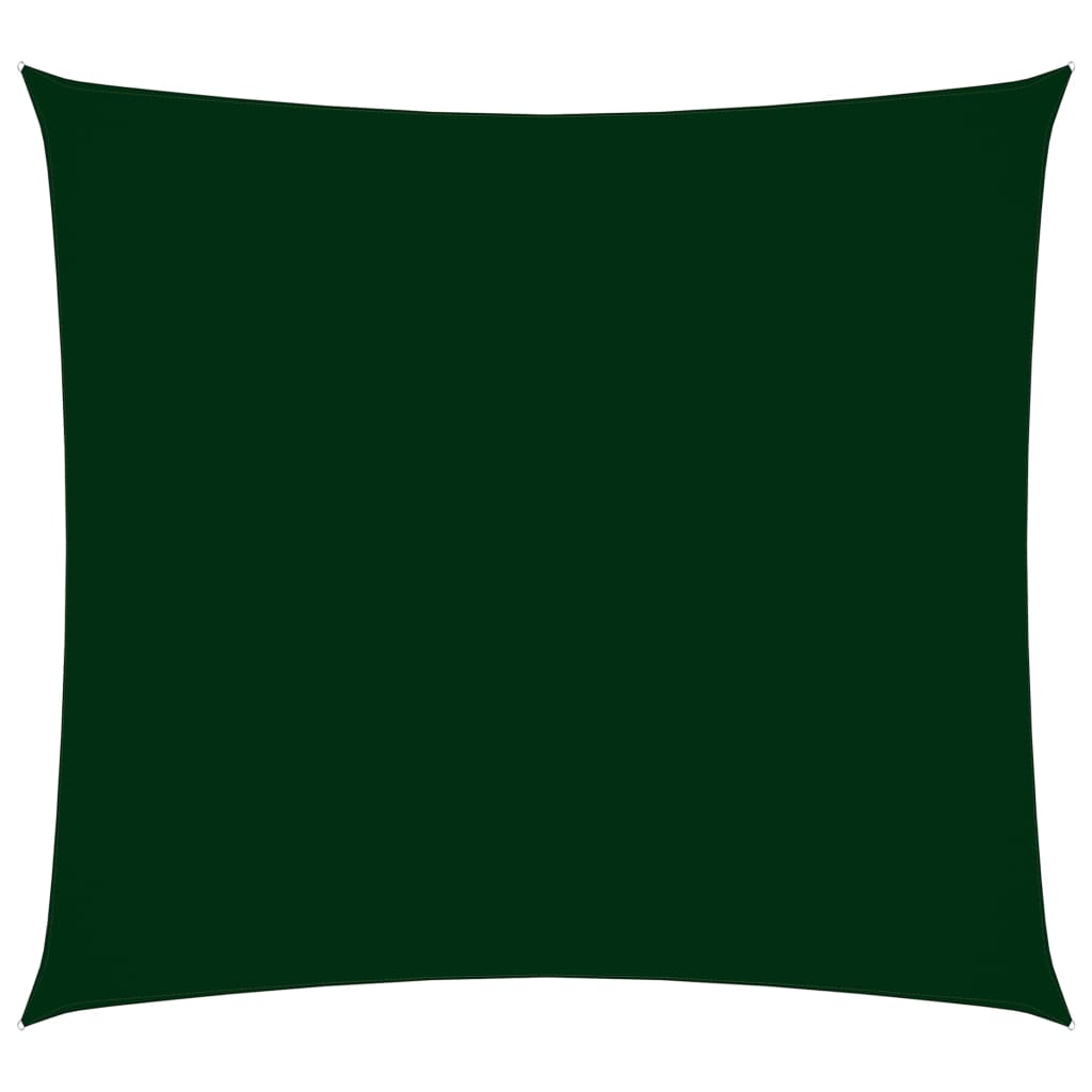 Berkfield Sunshade Sail Oxford Fabric Square 5x5 m Dark Green