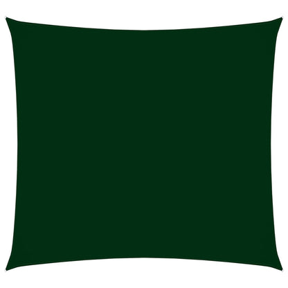 Berkfield Sunshade Sail Oxford Fabric Square 5x5 m Dark Green