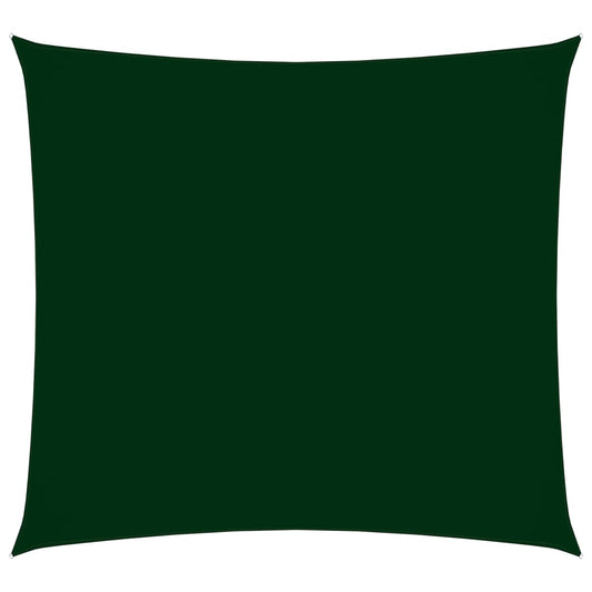 Berkfield Sunshade Sail Oxford Fabric Square 5x5 m Dark Green