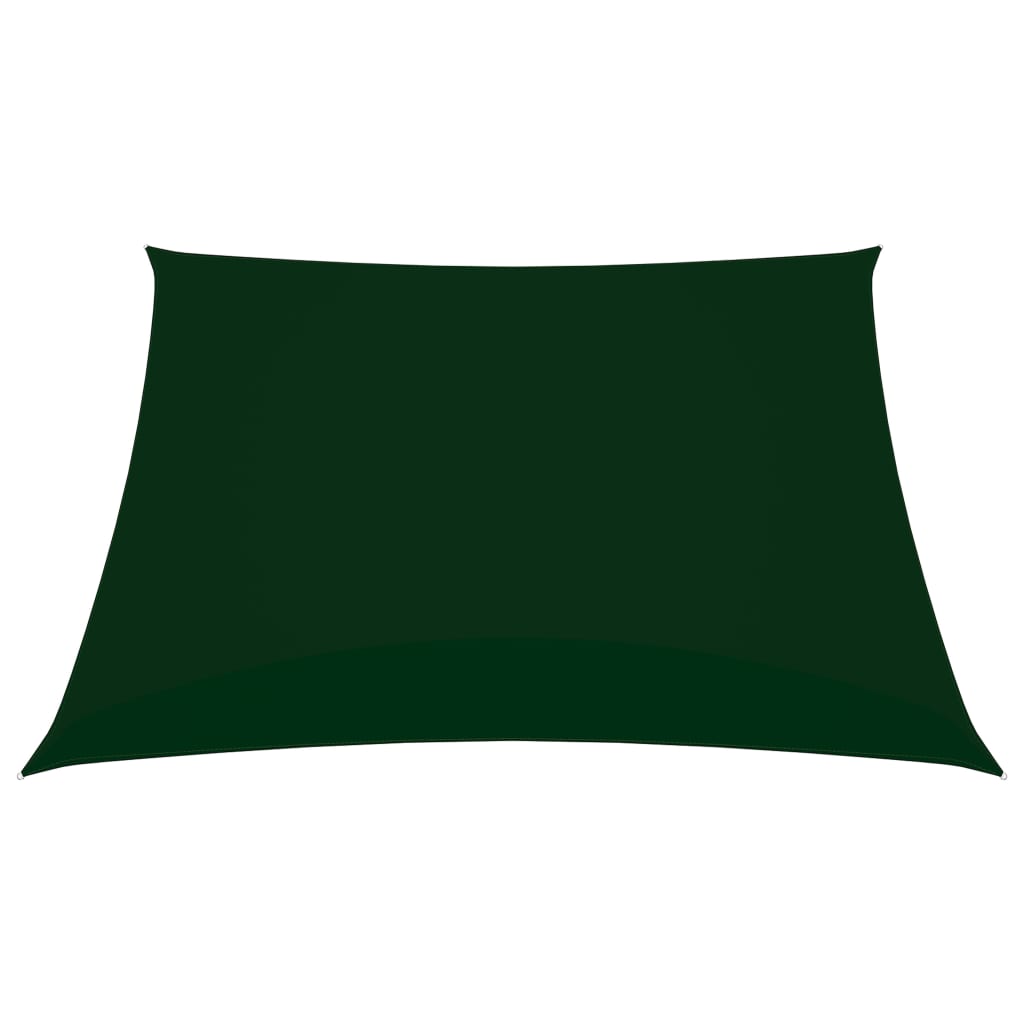 Berkfield Sunshade Sail Oxford Fabric Square 5x5 m Dark Green