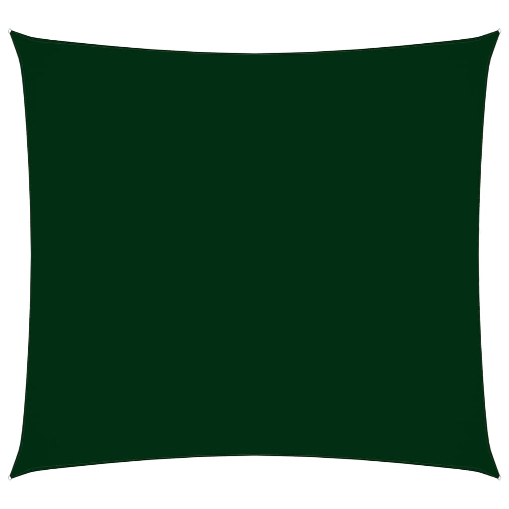 Berkfield Sunshade Sail Oxford Fabric Square 7x7 m Dark Green