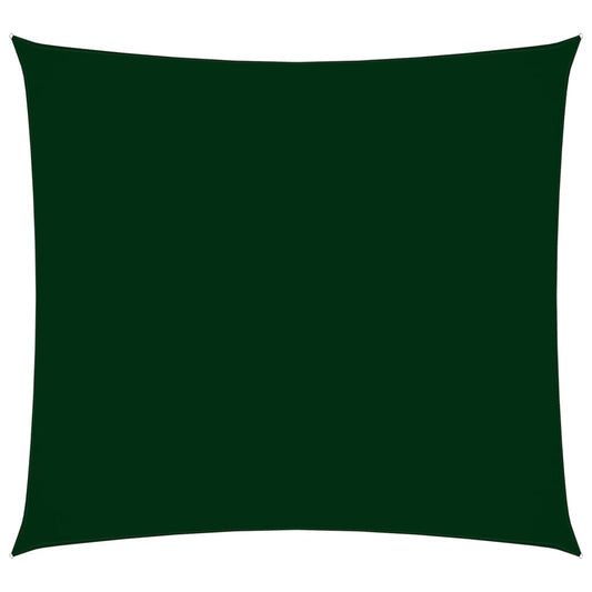 Berkfield Sunshade Sail Oxford Fabric Square 7x7 m Dark Green